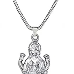 afh Mata Laxmi Mahalaxmi Religious Locket with Snake Chain Pendant for Men and Women-picture-19