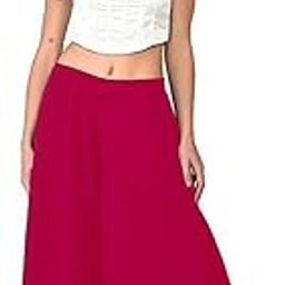 Flared Regular Fit Stylish Solid Georgette Palazzo or Bottoms for Women's and Girls-picture-17