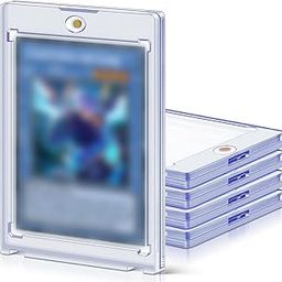 PATPAT® 5 pcs Card Holders for Trading Cards, 35 pt Hard Cards Sleeves Case fit for MTG Cards, Standard Cards, Sports Cards, Baseball Cards Toploaders-13