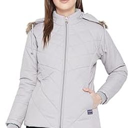 Women's Black winter wear full sleeve solid parka Jacket-2175A-picture-30