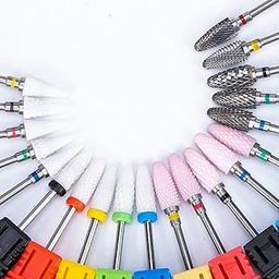 Ceramic Nail Drill Bit for Electric Manicure Drill Rotate Burr Milling Nail Cutter Bits Manicure Pedicure Electric Drill Machine-image-63