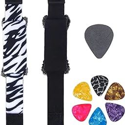 2 Guitar String Silencers with 1 Pick Holder and 6 Guitar Picks, Guitar Accessories, Durable Practice Silencer for Reducing Guitar Noise, Ideal for Home Practice and Live Performances-image-60