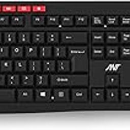 ANT WK200 Nano Wireless Keyboard and Mouse Combo, 2.4 GHz Wireless, Spill-Resistant Design, 9 Multimedia Keys, Upto1600 DPI High Precision, Advanced Optical Sensor for PC Laptops Windows Mac_Black-21