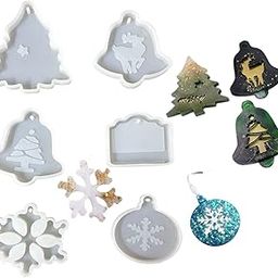 R H LIFESTYLE Silicone Christmas Snowflakes Mold Epoxy Resin Casting Moulds for Making Christmas Decorations (6PCS Christmas Mould)-picture-14