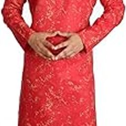 Men's Magic Printed Kurta Pyjama Set Stylish sadra Pajama-image-46