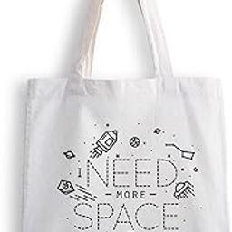 Canvas Tote Bags for Women, College Bag for Girls, Tote Bag for Shopping, Travel & Beach Bags for Women - Space - D No - 183-image-40