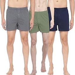 Men Assorted Cotton Solid Boxers Pack of 3-57