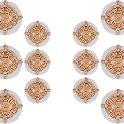 Ani Accessories Rhinestone Diamond Metal Shank Button Chain Infinity Accessory for Coat Bandhgalas Indo-Western Sherwani DIY (12 Pcs Button (6 Pcs Small + 6 Pcs Big), White Golden Infinity Chain)-image-9