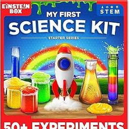 Einstein Box My First Science Starter Kit | for 4 to 8-Year-Old Boys & Girls | Toys for Kids 5+ Years | Educational & Learning Toys| Amazing Science Experiments & STEM Projects | Birthday Gift Idea |-image-0