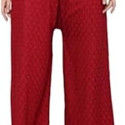 Women Plus Size Rayon Chikan Full Heavy Embroidered Palazzo -XXL and 3XL-image-52