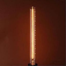 AHUJA INTERNATIONAL T 225 Tubular Filament Bulb, E27 Retro bulbs for cafe, restaurants, hotels, home, office,decoration 9 inch Warm White-image-8