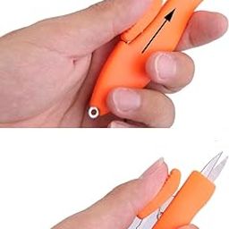 Calandis 3pcs Retractable Pocket Fishing Scissors Snips Braid Line Cutter for Fishing Hiking Camping-48