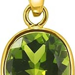 9.25 Ratti Natural Peridot Pendant Stone Locket Original Certified Gemstone Lab Tested-image-46