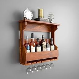 Kunjal Furniture - Solid Sheesham Wood Bar Cabinet | Wooden Bar Cabinet for Bar, Hotel | Finish Color - (Natural Finish)-image-85
