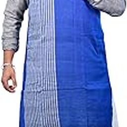 USK Men's Traditional Bicolor Cotton Kurta, Without Pajama Set-image-11