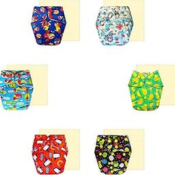 Dumbledo Elite Cloth Diaperwith Magical Soaker (Pack of 6) | Hypoallergenic | Breathable | Travel Friendly | Perfect for Indian Summers | 3 Months – 3 Years | Unisex Baby-image-36