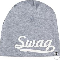 Solid Grey Cotton Slouchy Beanie Cap for All Seasons-image-20