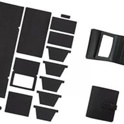THE STYLE SUTRA 3xDIY Leather Wallet Set Pre Punched with Holes Handmade Card Holder Materials Black-image-82