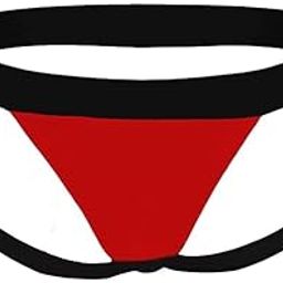 Free Size Black Jockstraps Mens Lingerie(Red) L-image-92