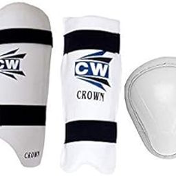 CW Crown Batting Set Cricket for Men Abdo Guard Thigh Pad Men Senior Arm Guard for Elbow Protection Full Size Set Right Hand Guards-image-62