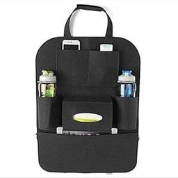 DASTAV Premium Car Back Seat Organizer || PU Leather Storage Bag with Tissue Box, Water Bottle Holders, Mobile & Tablet Pockets, Umbrella & Document Holders || Universal Fit for Cars & SUVs-image-15
