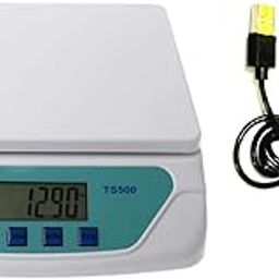 MANOGYAM Digital Weighing Scale, Battery and Electricity Operated with USB Cable (White)-image-78