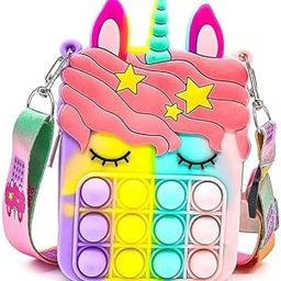 M.S TRADERS Pop It Unicorn Bag for Girls - Fidget Toys Purse Women Sling Bag Popit Multicolour-image-49