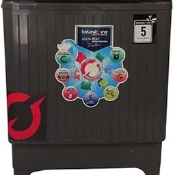 Telestone Aqua Beat 8.5 Kg Semi Automatic Washing Machine | Steel Drum | Toughened Glass Lid | Shock & Rust Proof Body | 2 Wash Programs | Roller Jet Pulsator | End of Cycle Buzzer | Easy Mobility-15