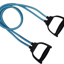 BE TREND Double Toning Tube with D Handles | Resistance Band for Full Body Home Workouts, Strength Training, and Fitness Routines | Portable Exercise Equipment-image-48