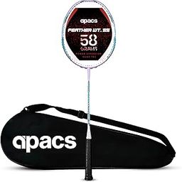 Apacs Feather Weight 55 (Super Lightweight 58g) Made in Vietnam | Japanese HM Graphite | Extra Head Heavy Unstrung Badminton Racket (Purple)-image-22