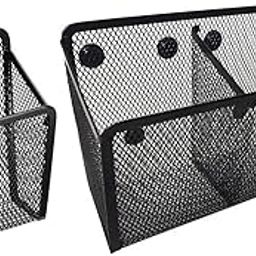 TRENDYNEST 2X magnetismic Pencil Holder Black Mesh Basket for Locker Refrigerator | Desk & Drawer Organizers | Desk Accessories | Office Supplies | Office-image-50