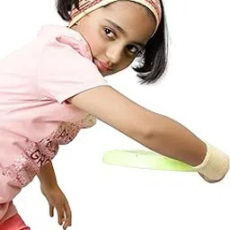 Bharatasya Kids Unisex Knitted Sports Set of Sweatband and Wristband for All Seasons Sweatabsorbent Sports Headband for Boys and Girls All Sports Basketball Tennis Running Band (5-10Y) (Yellow)-picture-26