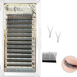 Eyelash Extensions 0.07 D Curl | Mix Size 9-15mm | Original Natural Hair | Lightweight Volume Lash Extensions | Professional Use-42