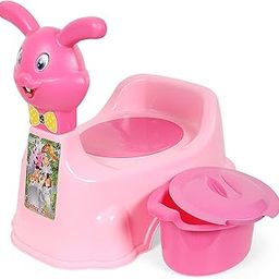 Nabhya Rabbit Baby Potty Training Seat- Chair for Kids- Infant Potty Toilet Chair with Removable Tray & Closing Lid (Pink)-28