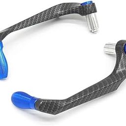 B.K ACCESSORIES Universal 7/8in 22mm CNC Aluminium Handlebar Brake Clutch Lever Hand Guard Protector for Motorcycle Black Blue-image-4
