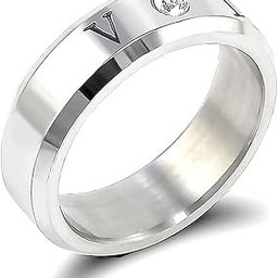 Bangtan Stainless Steel Ring - Kpop V Band Name & Dob Ring For Men (Silver) - Size 9-image-45