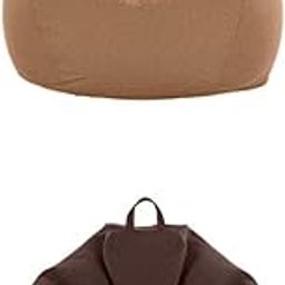 ARTISOUL® 2Pcs Adults Teens Size Beanbag Slipcover Coffee & Brown | Furniture | Slipcovers-image-19