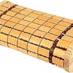 Bamboo Sauna Headrest Pillow Natural Sauna Backrest Sauna Neck Rest for Head Support Home Spa Gym Accessories Chinese Style Steam Rooms Handmade Wood Hollow Pillow for Household Relaxing Rest Body-image-11