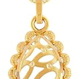 Yellow Gold Pendant for Women 22k | 22 kt (916) BIS Hallmark Gold Pendant for Women & Girls | 22 Karat Gold Jewellery for Birthday, Wedding, Anniversary & Diwali Gift-image-16