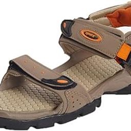 mens SS 502 | Latest, Daily Use, Stylish Floaters | Orange Sport Sandal - 6 UK (SS 502)-image-98