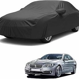 Sulfar 100% Water Resistant Car Body Cover Compatible with Mirror for BMW 525i (Triple Stitched, Full Bottom Elastic, Dark Grey)-image-32