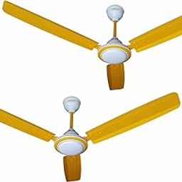 ACTIVA 1200MM HIGH Speed 390 RPM Anti DUST Coating Super Ceiling Fan -2 Year Warranty Pack of 2 (Yellow)-image-45