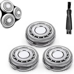 Gleway SH90/72 Replacement Heads Compatible with Philips Electric Shavers Series 9000 8000 SH90/62 Shaving Replacement Heads Compatible with Norelco Electric Razor Blades, 3Pack with Brush-picture-13