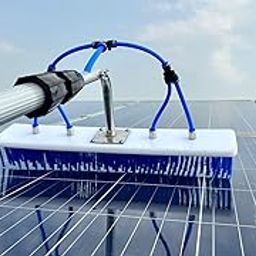 Kavish Enterprise Solar Panel Clenaing Brush Kit 8.4 Meter 24 Feet long with 4 Step Heavy Pole Nylon Brush Water Pipe Connector-picture-27