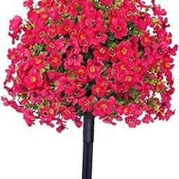 The Style Sutra Artificial Violet Flower Garden Stake with Ground Spikes for Home Decoration rose red|1 Artificial Violet Flower Garden Stake| Statues & Lawn Ornaments-image-26