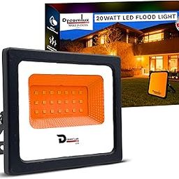 Dreamlux 20W LED Flood Light | IP66 Waterproof Indoor & Outdoor Focus Light for Decoration, Energy-Efficient Halogen Light, Lighting Fixtures for Wall & Home (1, ORANGE, 20-Watts)-picture-11