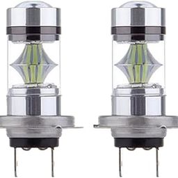 PopEye 2pcs H7 100W LED 8000K Ice Blue Foglight Daytime Running Bulbs Lamps-16