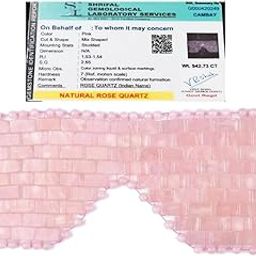PANAKUMUS Certified 100% Natural Rose Quartz Eye Mask for Puffy Eyes & Face | Cooling Crystal Eye Mask for Relaxation, Facial Spa & Rejuvenation | Reusable Beauty Tool for Men & Women-image-10