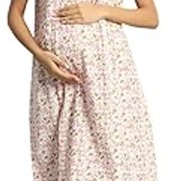 Women Maternity or Feeding Nightgown Soft and Comfortable Nighty Pure Cotton-image-94