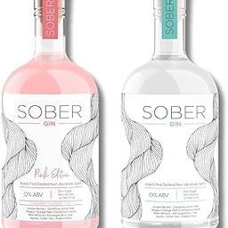 SOBER Non-Alcoholic Gin Set – 2 Flavor Variety Pack for Cocktail Lovers – Alcohol-Free & Refreshing (Pink & Blue)-picture-32